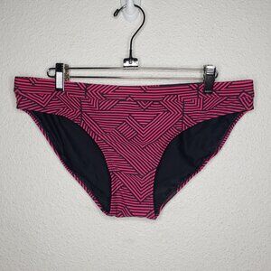 NWOT Sporti Sz XL Srtiped Draw String Bikini Swim Bottom